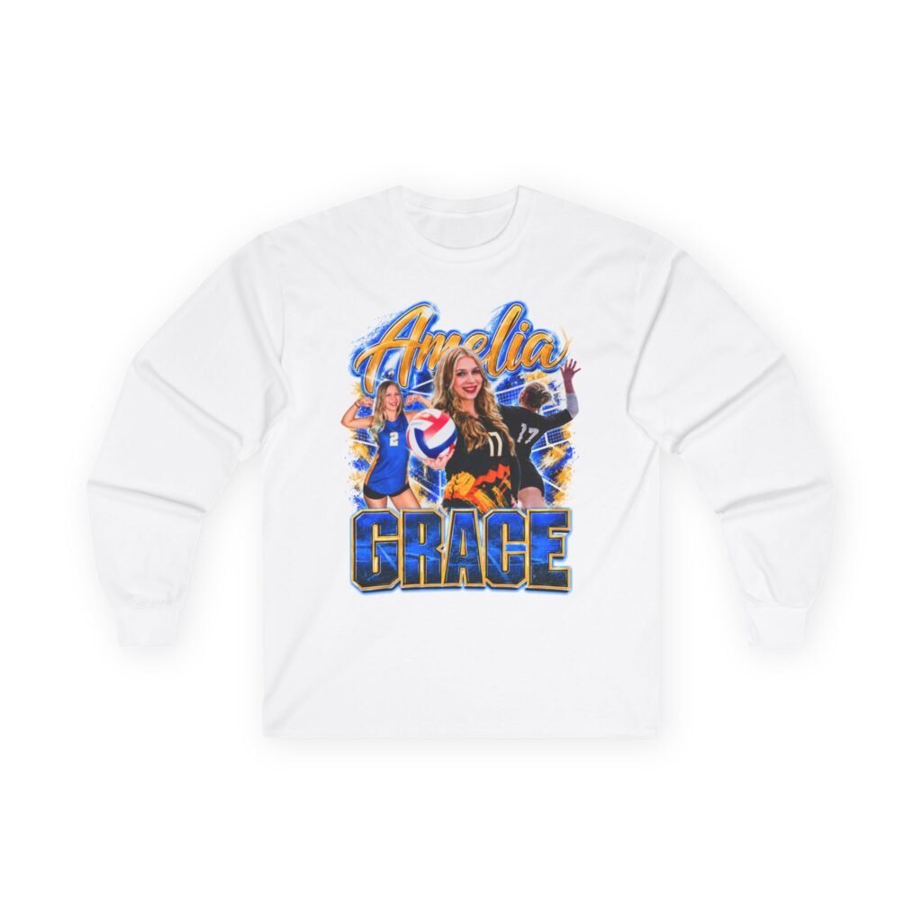 Amelia Grace Unisex Cotton Long Sleeve Tee