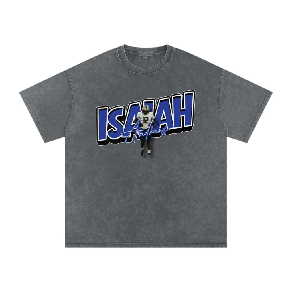 Isaiah Andrews Snow Washed Oversized TEE