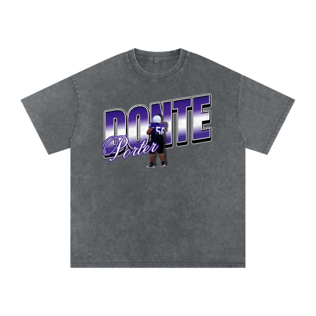 Donte Porter ll Snow Washed Oversized TEE