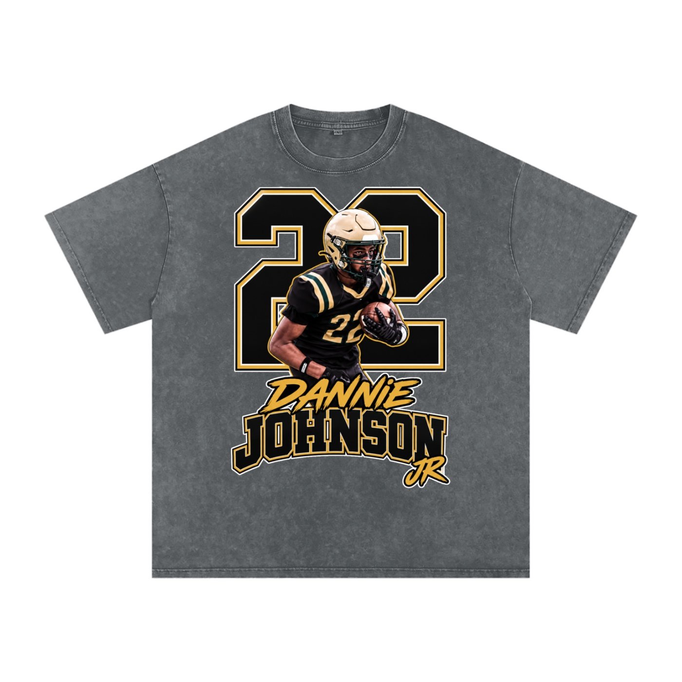 Dannie Johnson jr Snow Washed Oversized TEE - Image 4