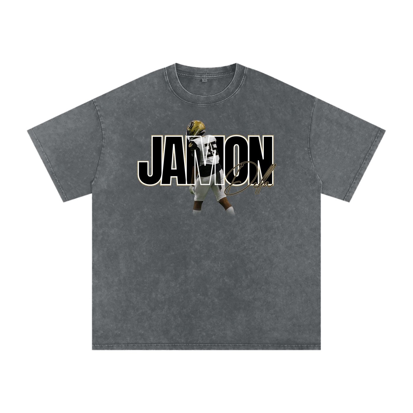 Jamon Della Snow Washed Oversized TEE - Image 4