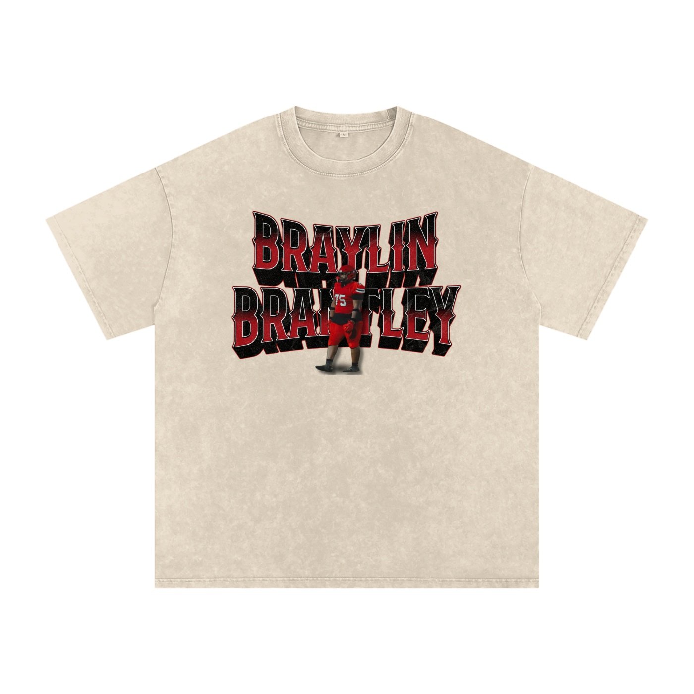 Braylin Brantley Snow Washed Oversized TEE - Image 2