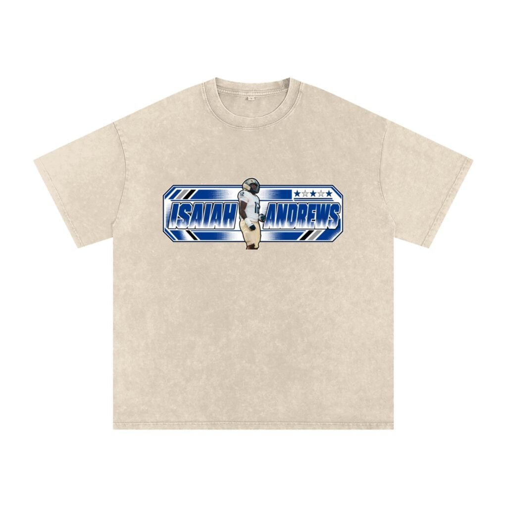 Isaiah Andrews Snow Washed Oversized TEE