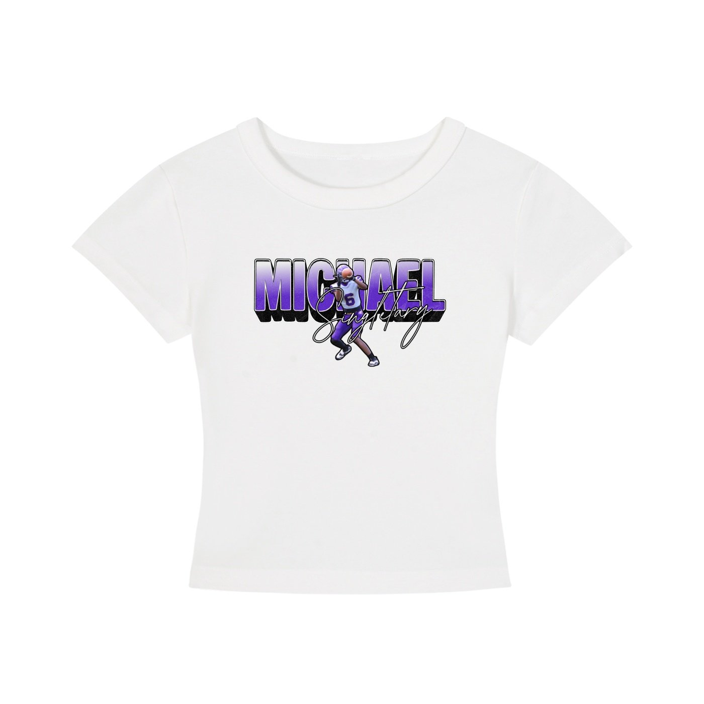 Michael Singletary Women's CropTop - Image 2