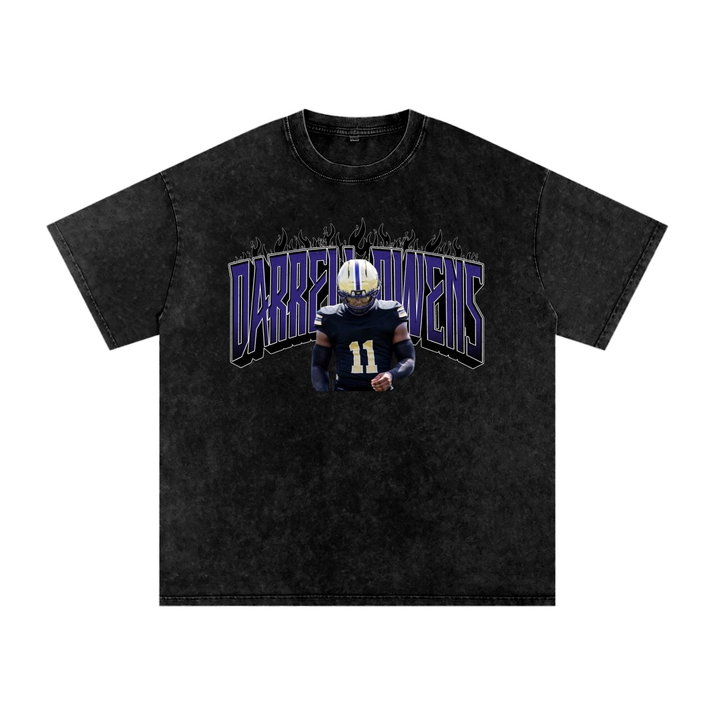 Darrell owens jr Snow Washed Oversized TEE - Image 1