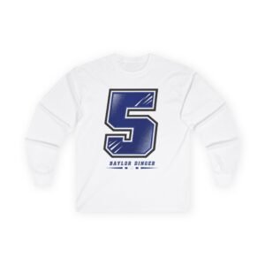 Baylor dinger Unisex Cotton Long Sleeve Tee - Image 2