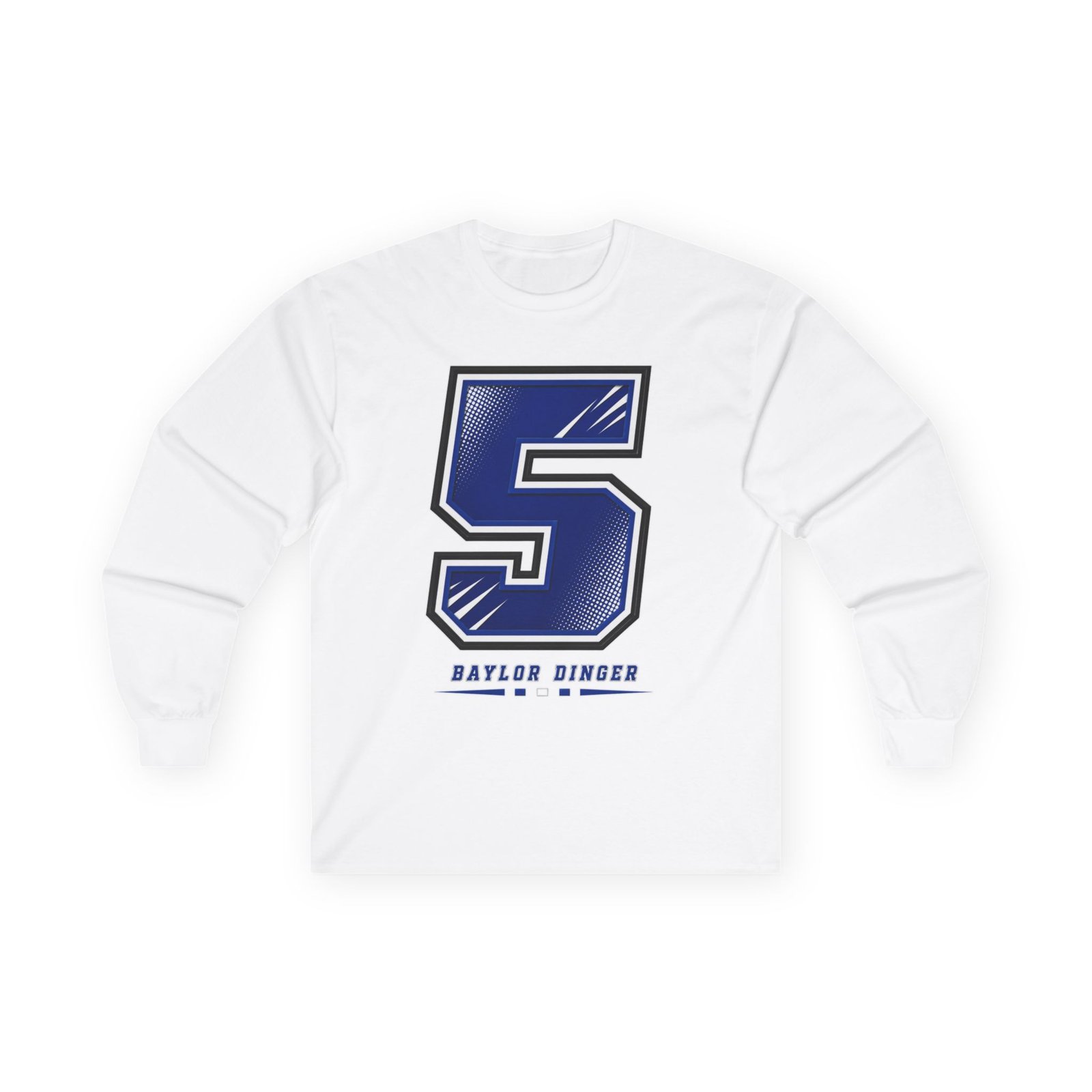 Baylor dinger Unisex Cotton Long Sleeve Tee - Image 2