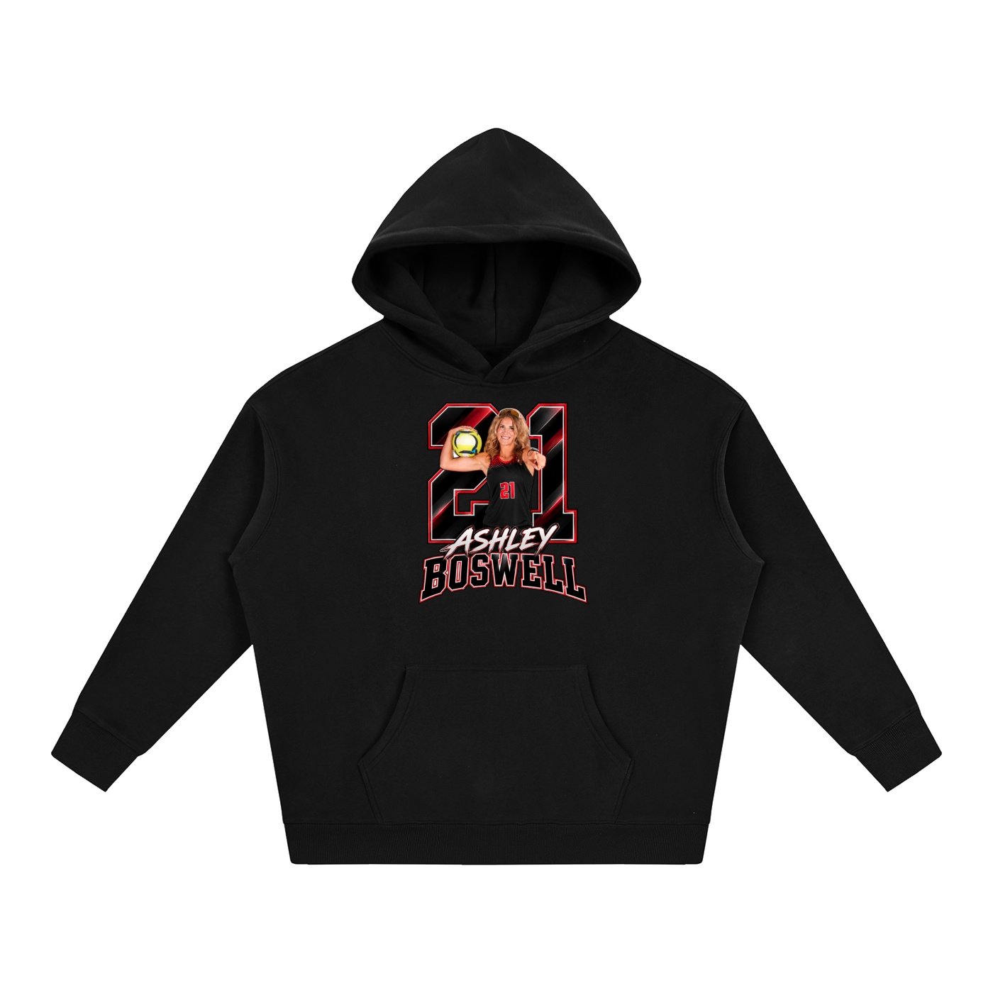 Ashley Boswell Oversize Fleeced Hoodie - Image 1