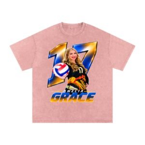 Amelia Grace Snow Washed Oversized TEE - Image 5