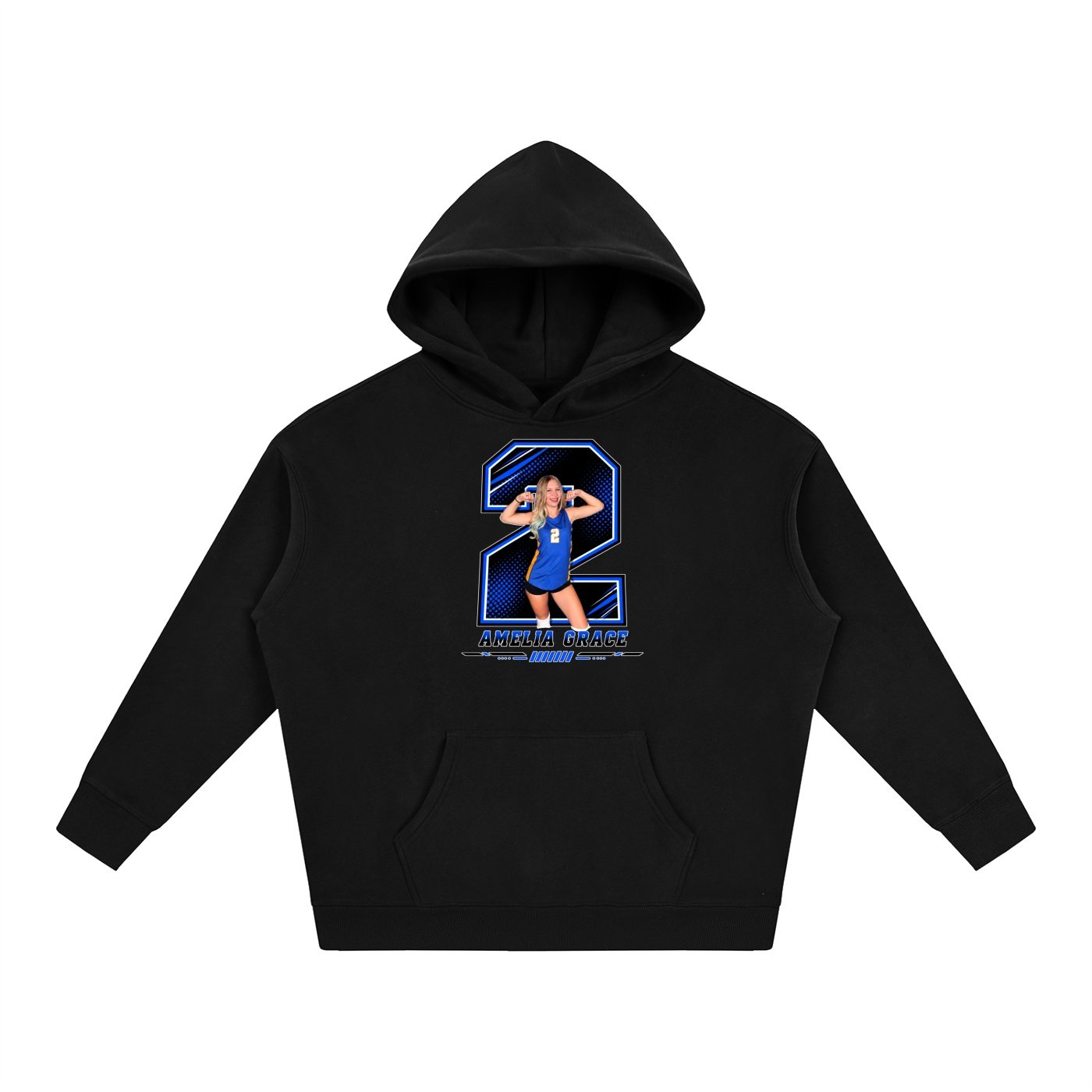 Amelia Grace Oversize Fleeced Hoodie - Image 1