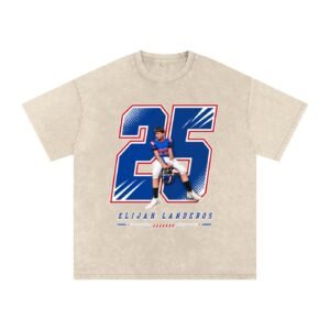 Elijah Landeros Snow Washed Oversized TEE - Image 2
