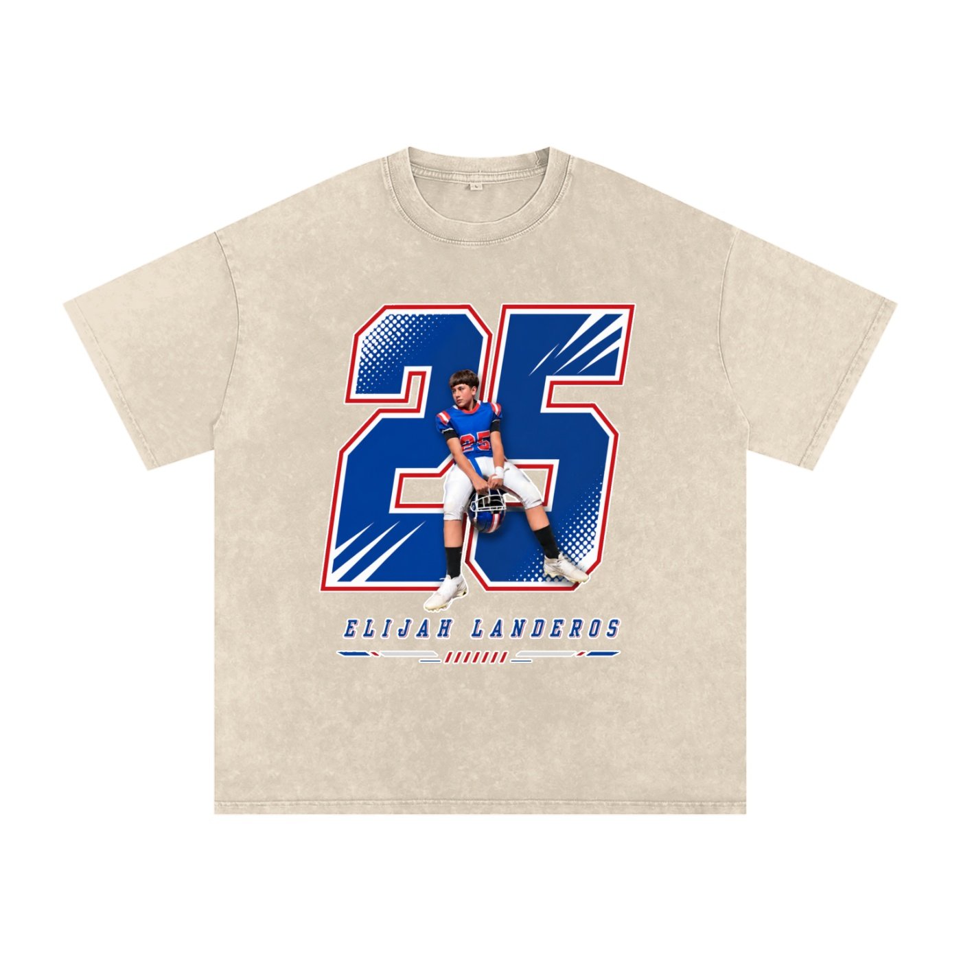 Elijah Landeros Snow Washed Oversized TEE - Image 2
