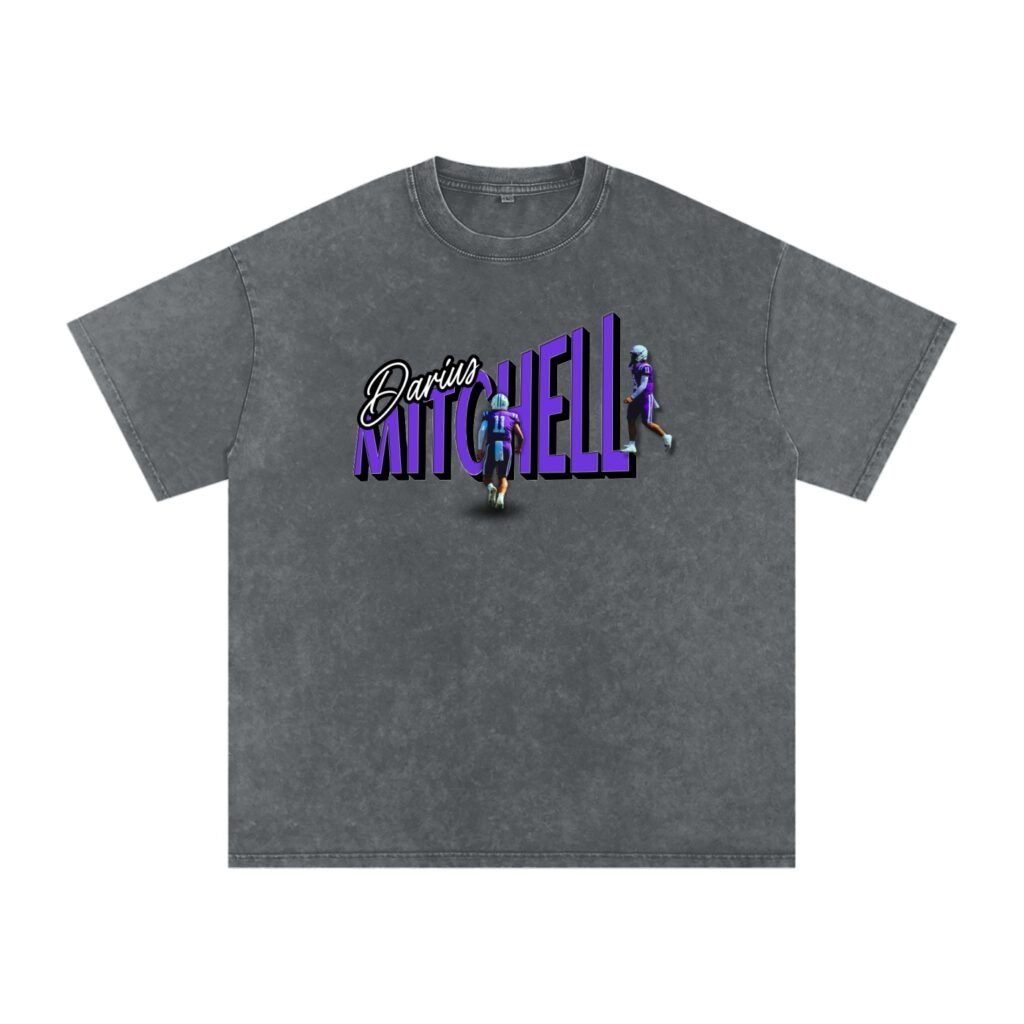 Darius Mitchell Snow Washed Oversized TEE