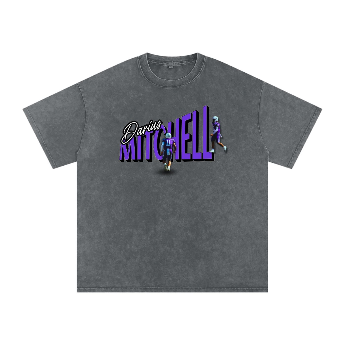 Darius Mitchell Snow Washed Oversized TEE - Image 4