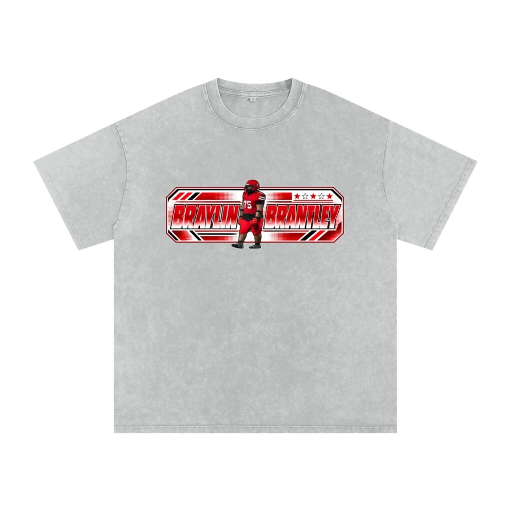 Braylin Brantley Snow Washed Oversized TEE