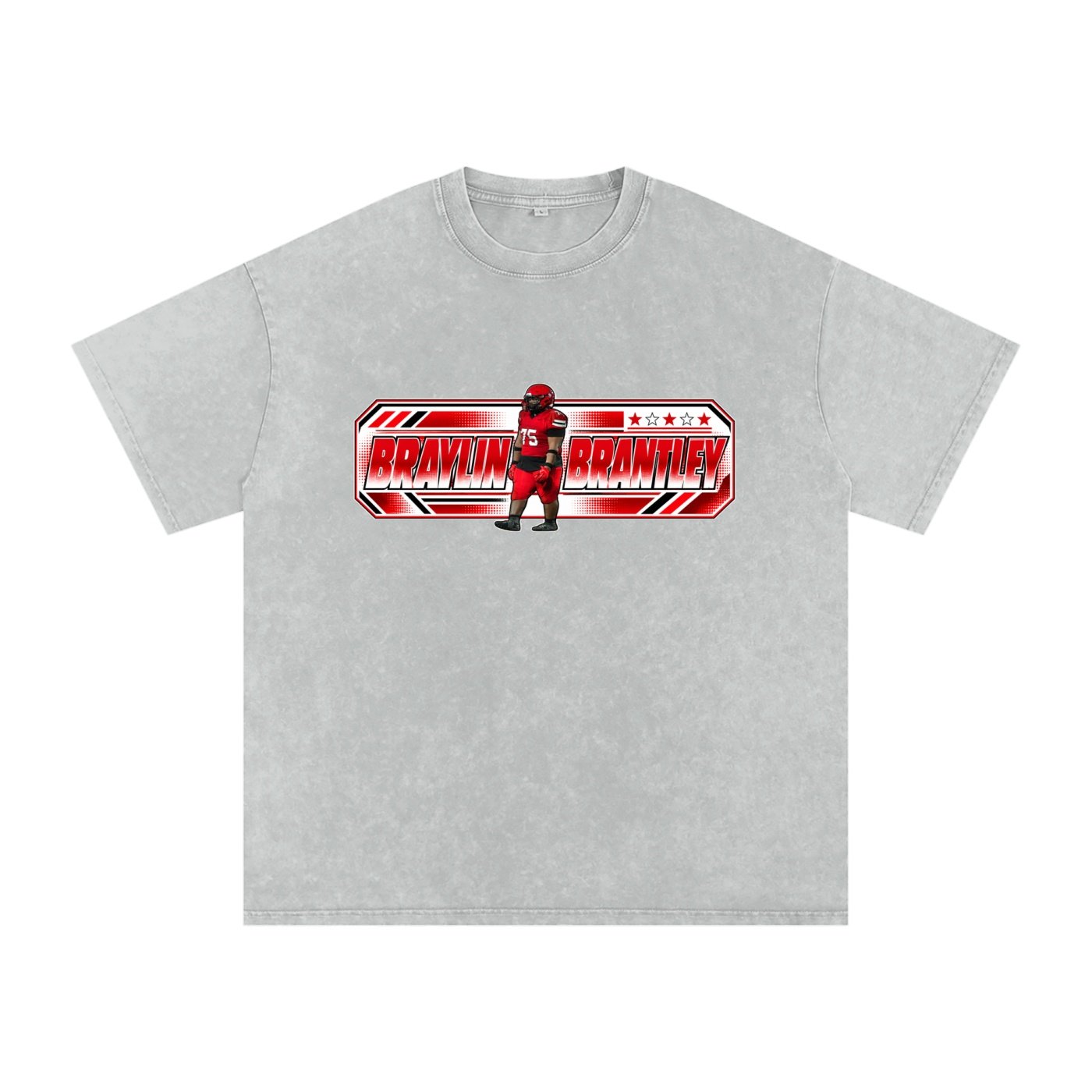 Braylin Brantley Snow Washed Oversized TEE - Image 3