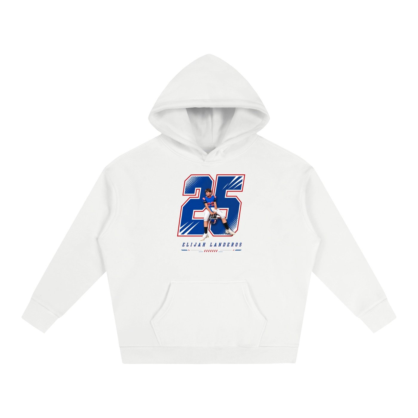 Elijah Landeros Oversize Fleeced Hoodie - Image 2