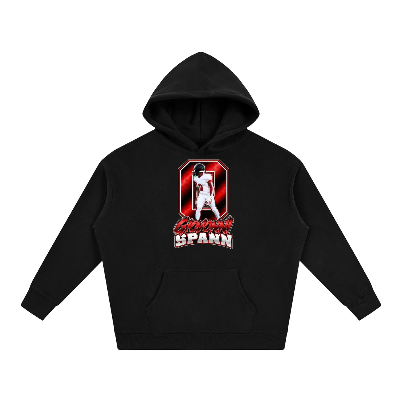 Giovonni Spann  Oversize Fleeced Hoodie - Image 1
