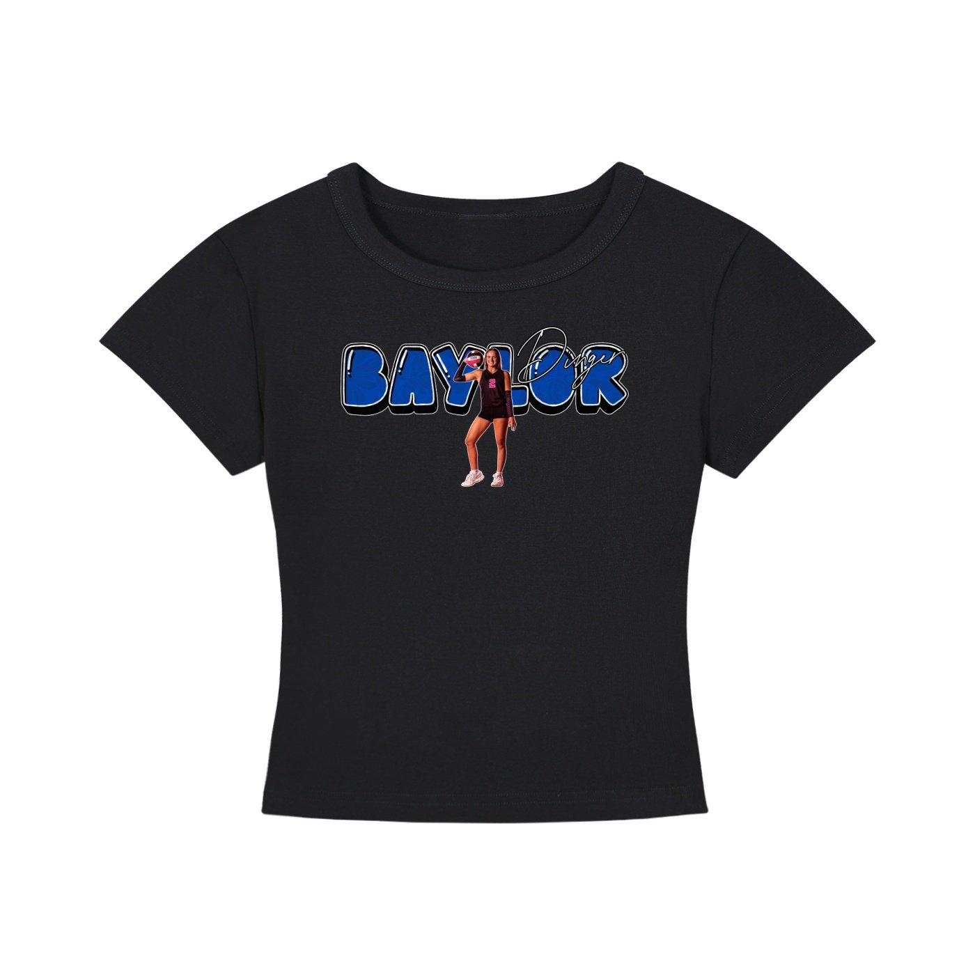 Baylor dinger Women's CropTop - Image 1