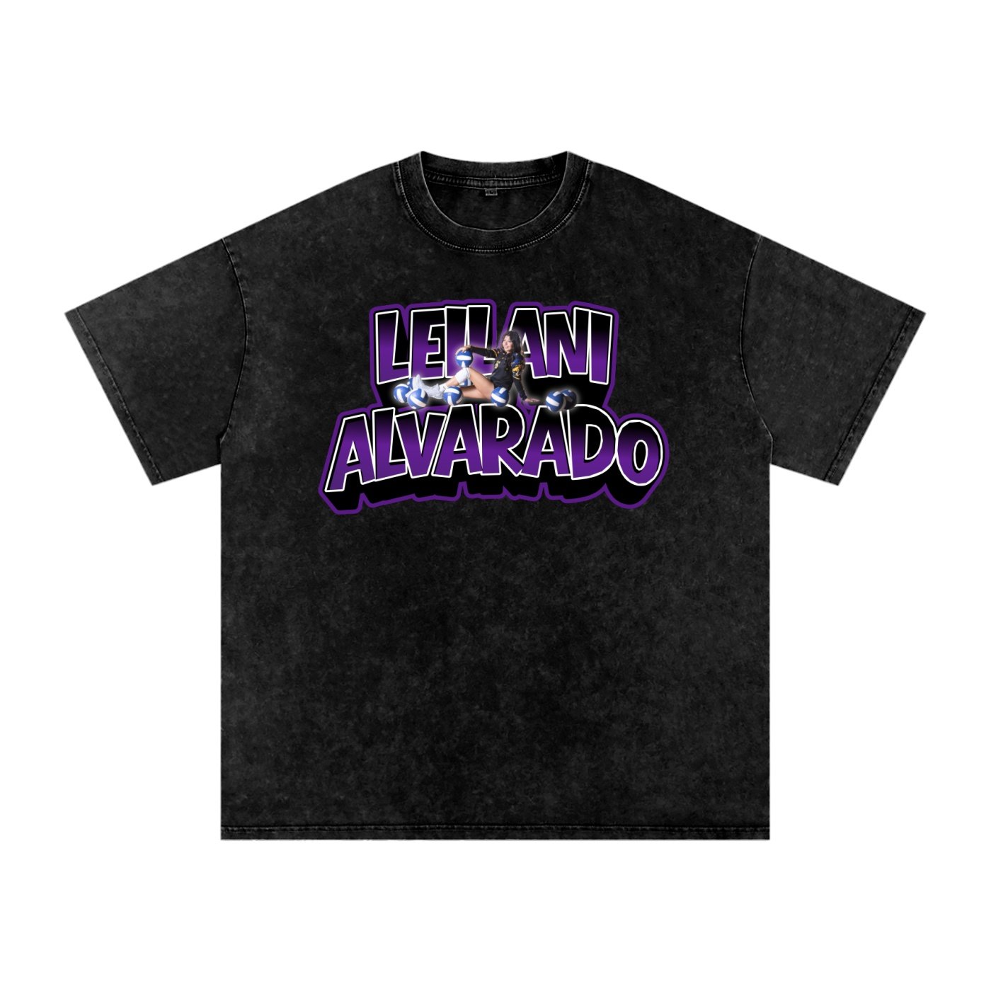 Leilani Alvarado Snow Washed Oversized TEE - Image 1