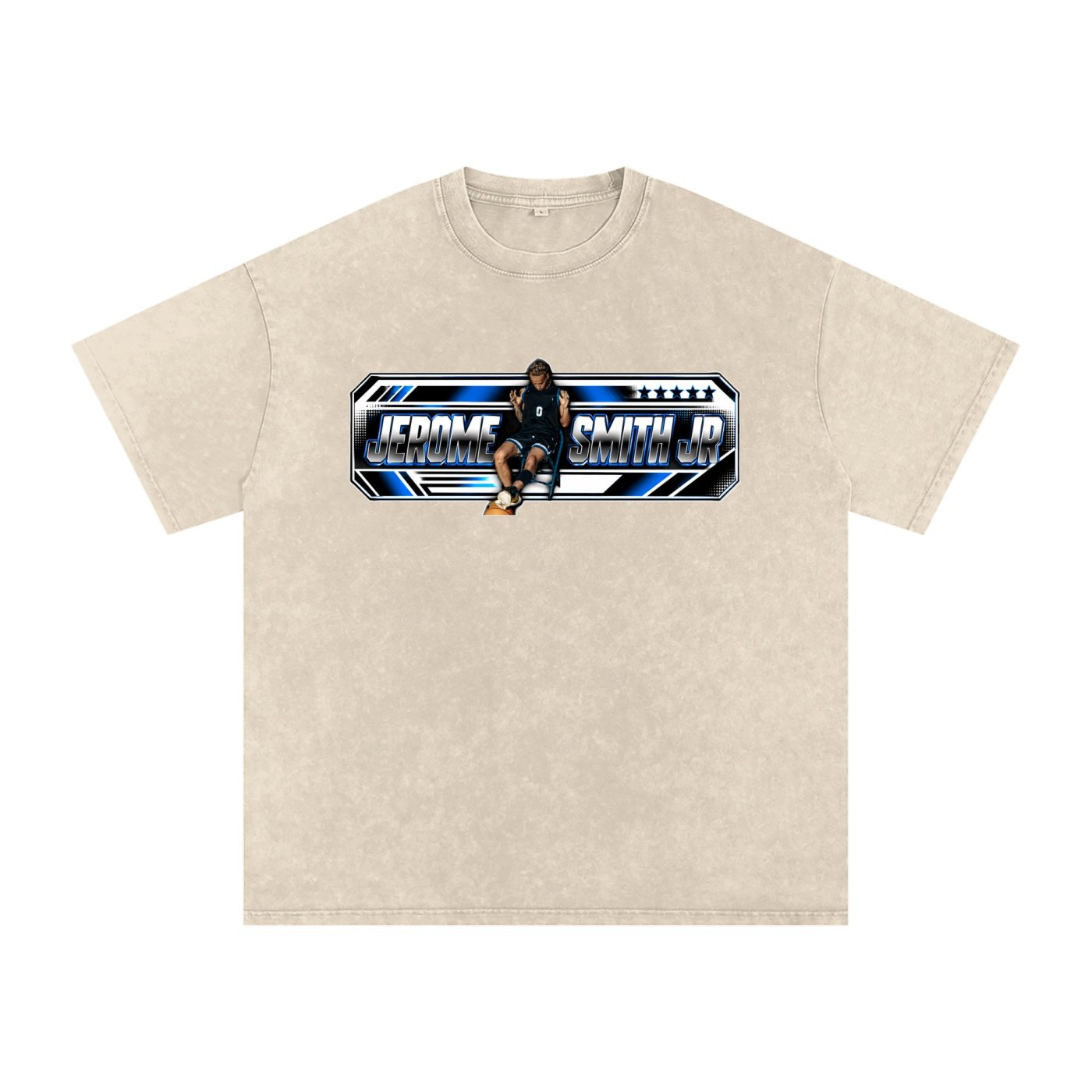 Jerome Smith Jr Snow Washed Oversized TEE - Image 2
