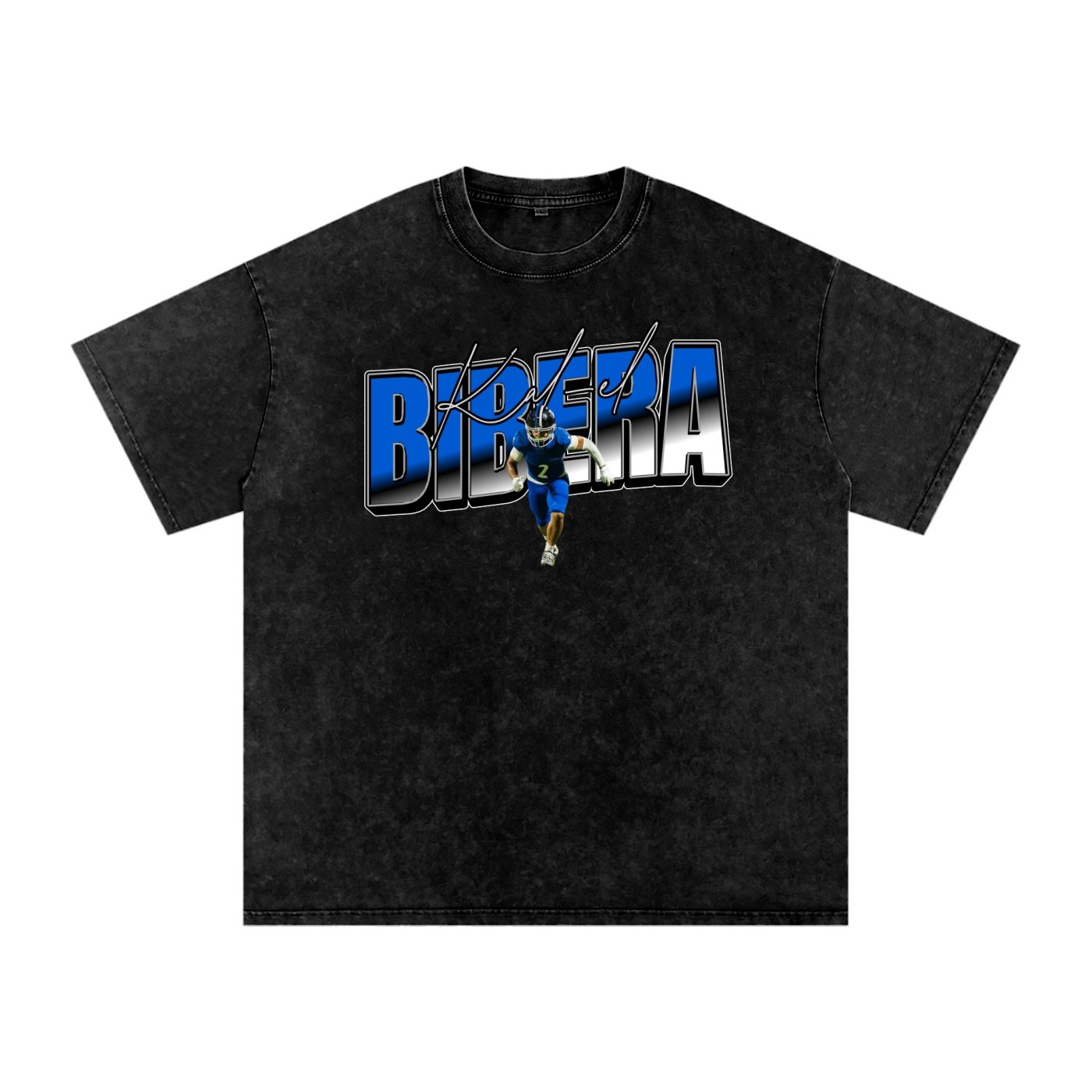 kal-el bibera Snow Washed Oversized TEE - Image 1