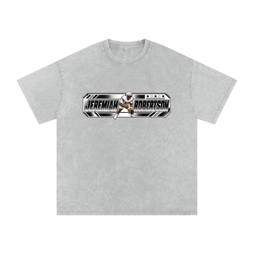 Jeremiah Robertson  Snow Washed Oversized TEE