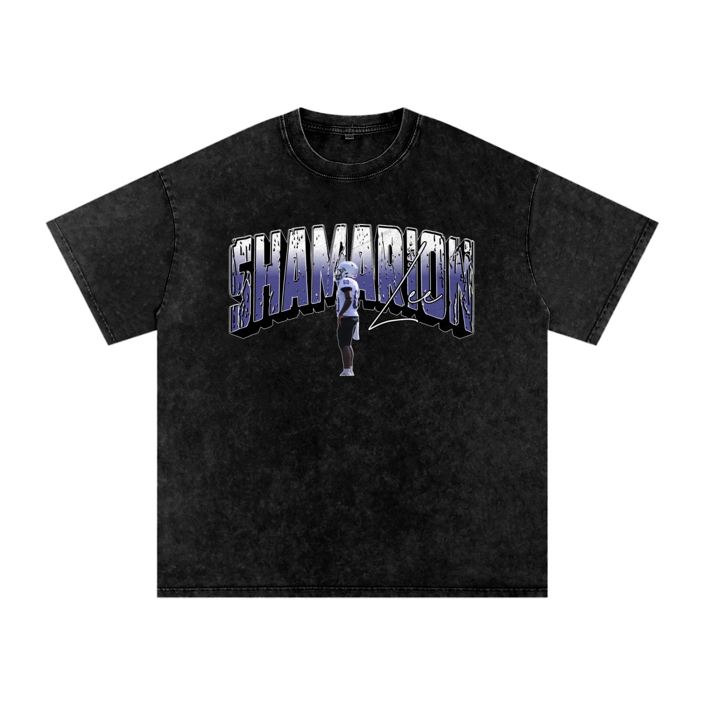 Shamarion Lee Snow Washed Oversized TEE - Image 1