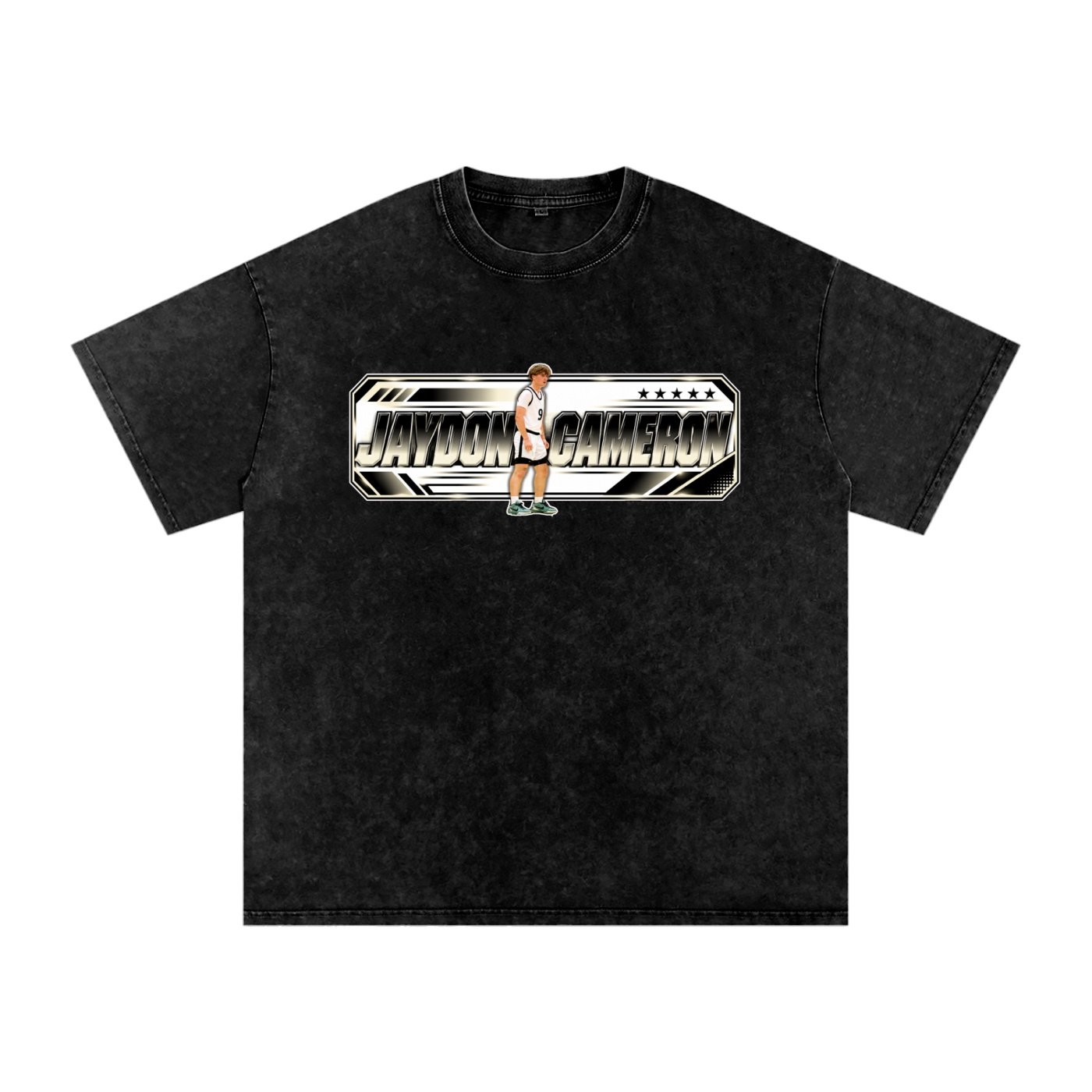 Jaydon Cameron  Snow Washed Oversized TEE - Image 1