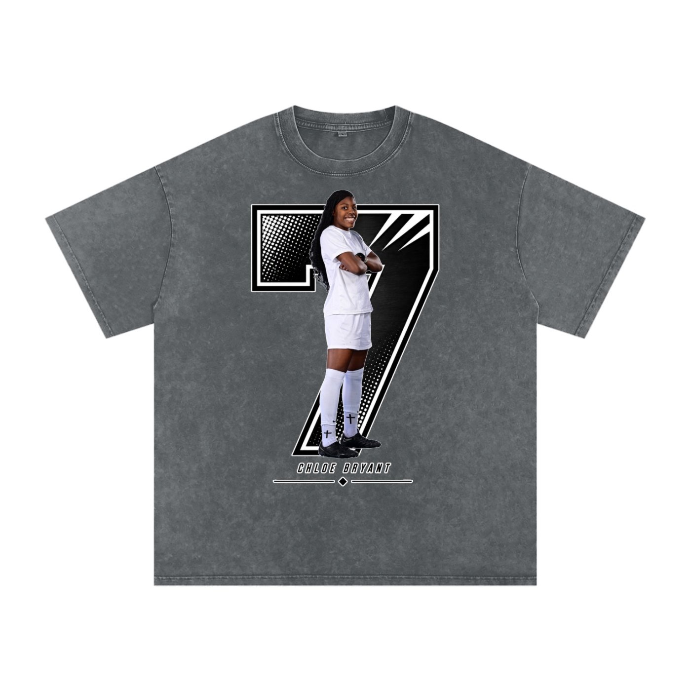 Chloe Bryant Snow Washed Oversized TEE - Image 4