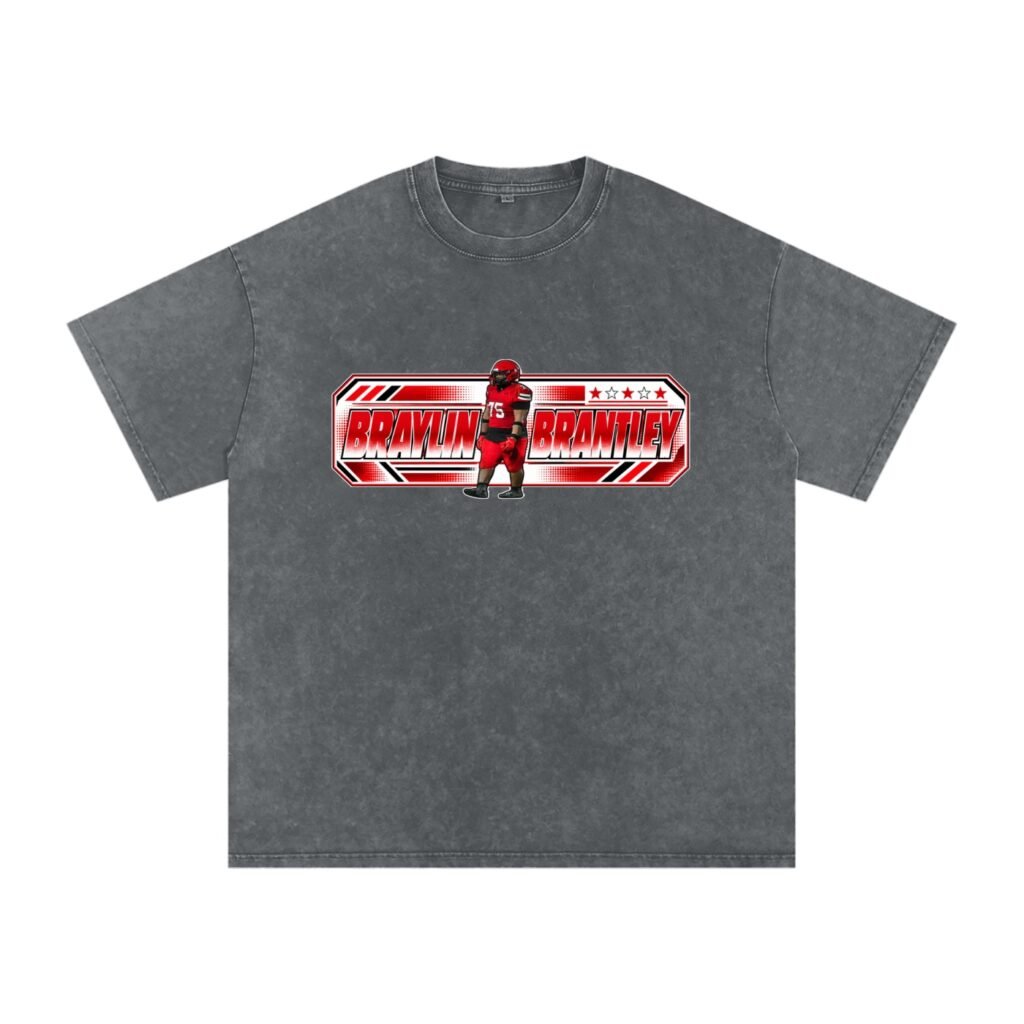 Braylin Brantley Snow Washed Oversized TEE