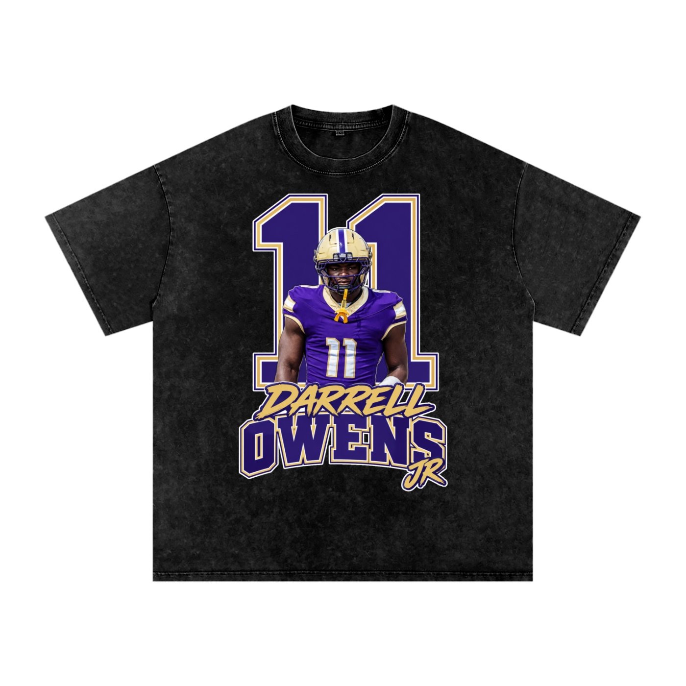 Darrell owens jr Snow Washed Oversized TEE - Image 1