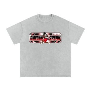 Giovonni Spann Snow Washed Oversized TEE - Image 5