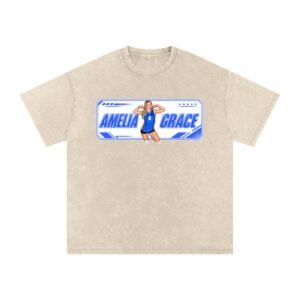 Amelia Grace Snow Washed Oversized TEE - Image 2