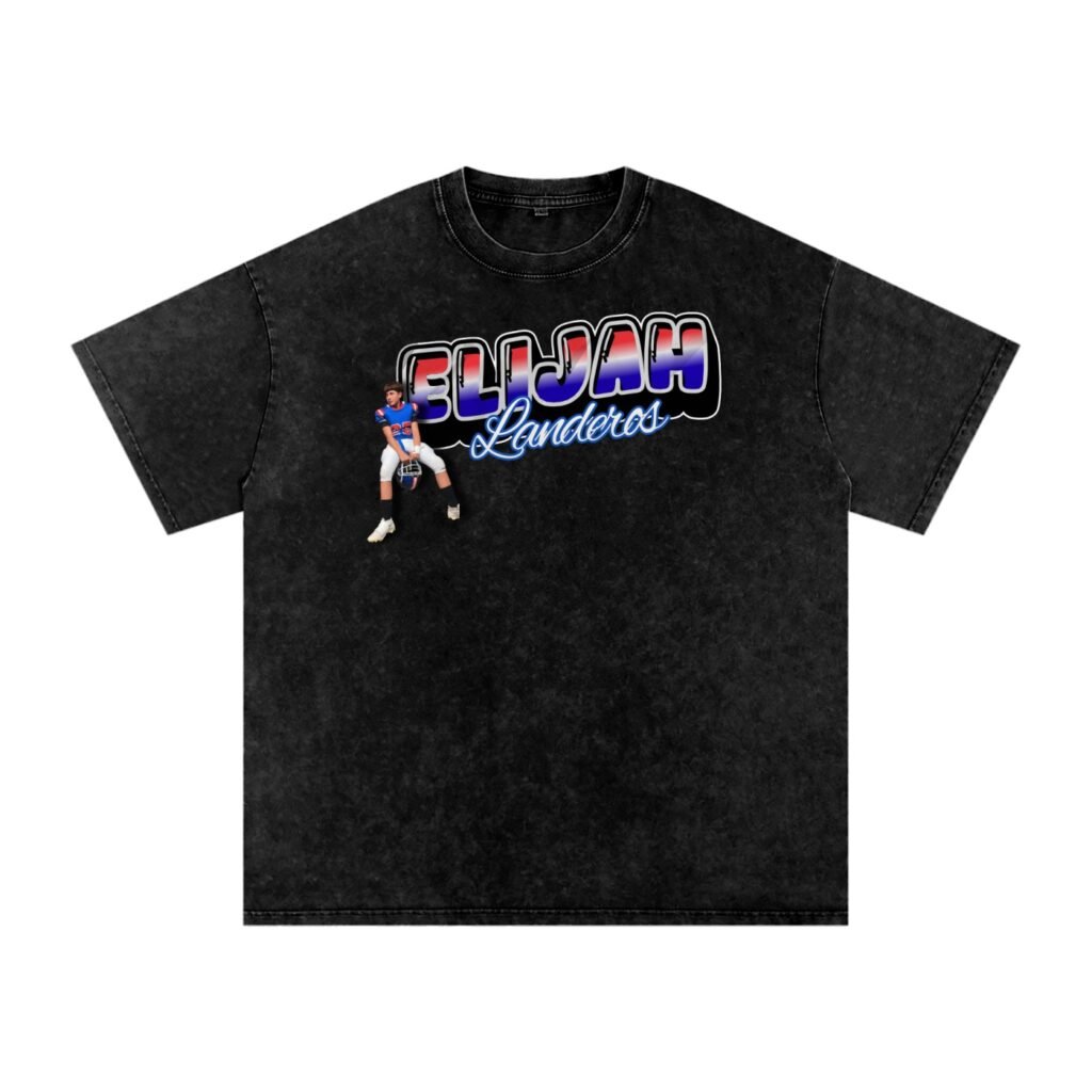 Elijah Landeros Snow Washed Oversized TEE