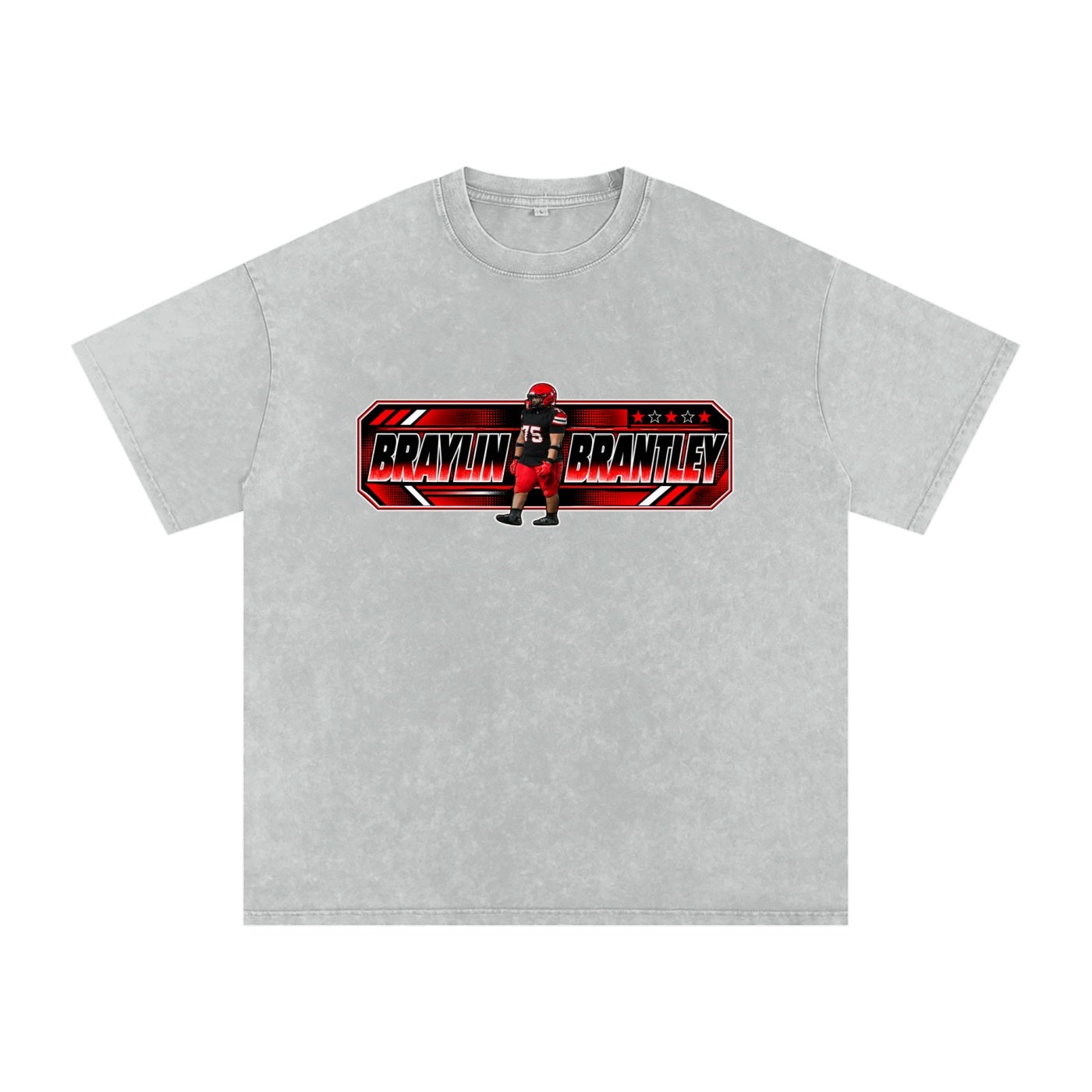 Braylin Brantley Snow Washed Oversized TEE - Image 3