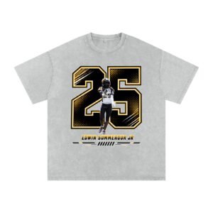 Edwin summerour jr Snow Washed Oversized TEE - Image 3