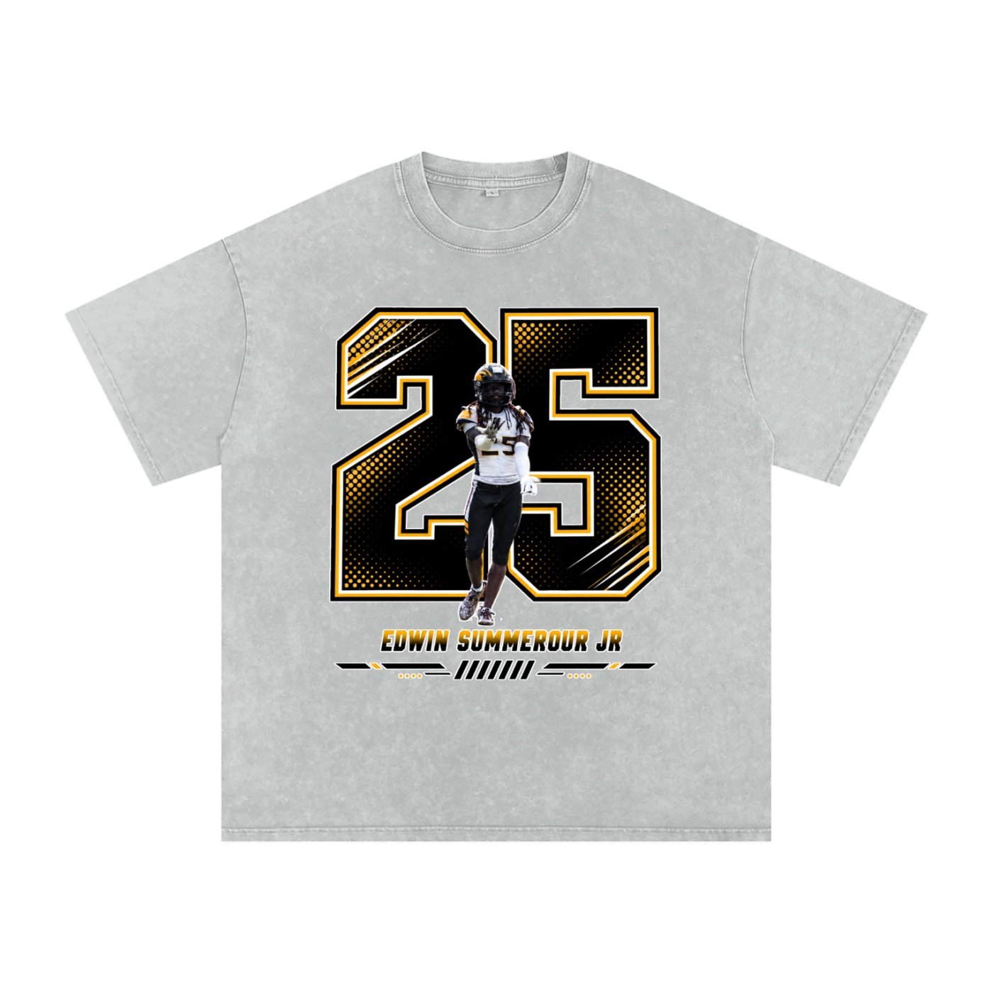 Edwin summerour jr Snow Washed Oversized TEE - Image 3