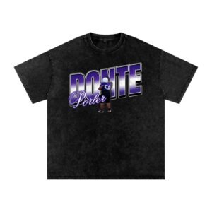 Donte Porter ll Snow Washed Oversized TEE - Image 1