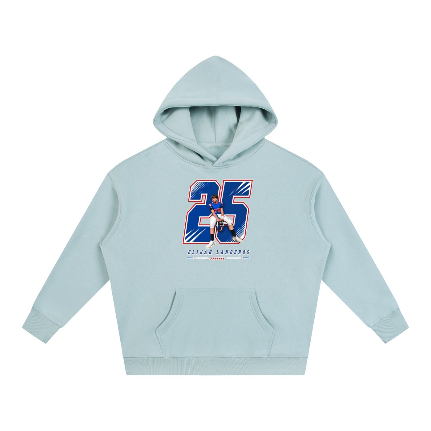 Elijah Landeros Oversize Fleeced Hoodie - Image 3