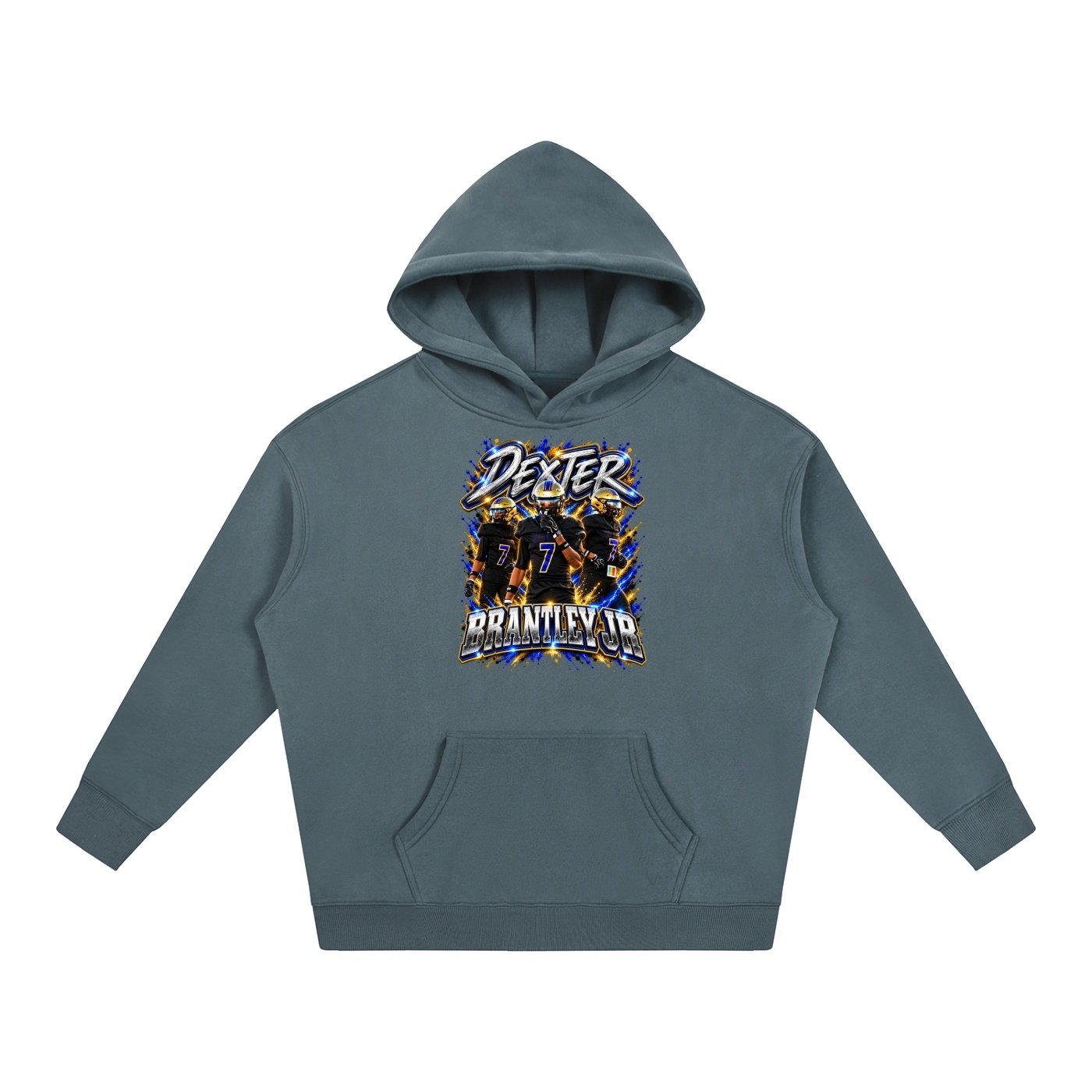 Dexter Brantley Jr,  Oversize Fleeced Hoodie - Image 4