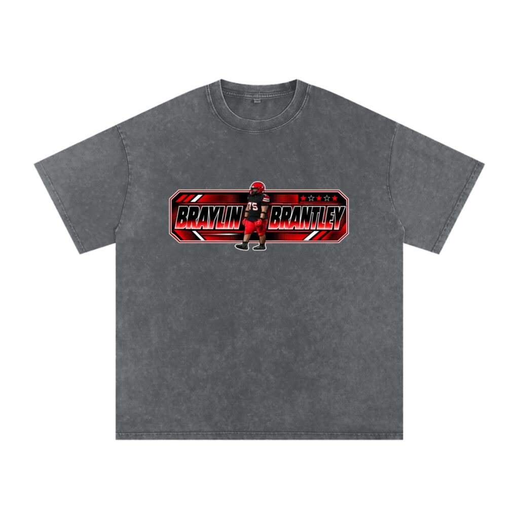 Braylin Brantley Snow Washed Oversized TEE