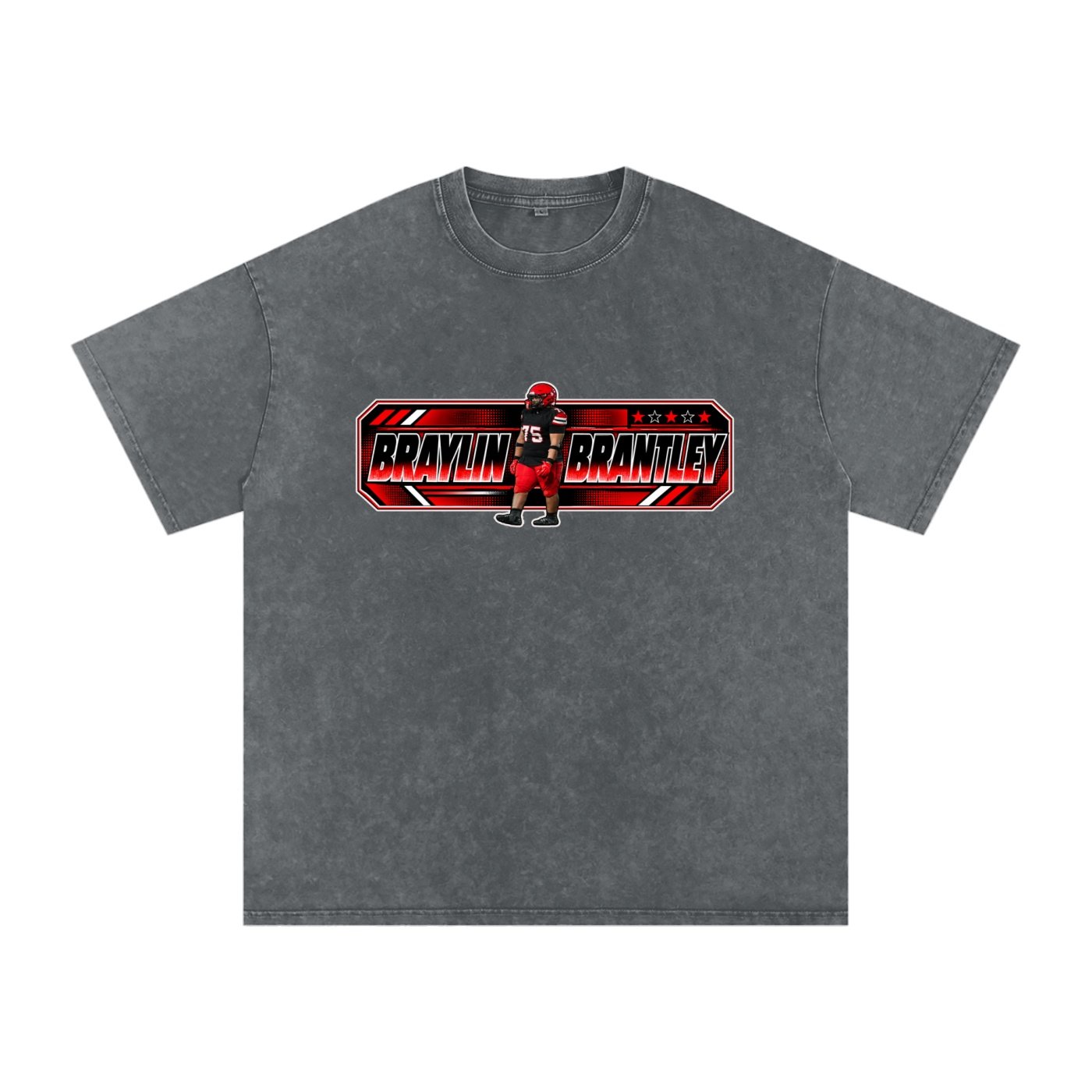 Braylin Brantley Snow Washed Oversized TEE - Image 4