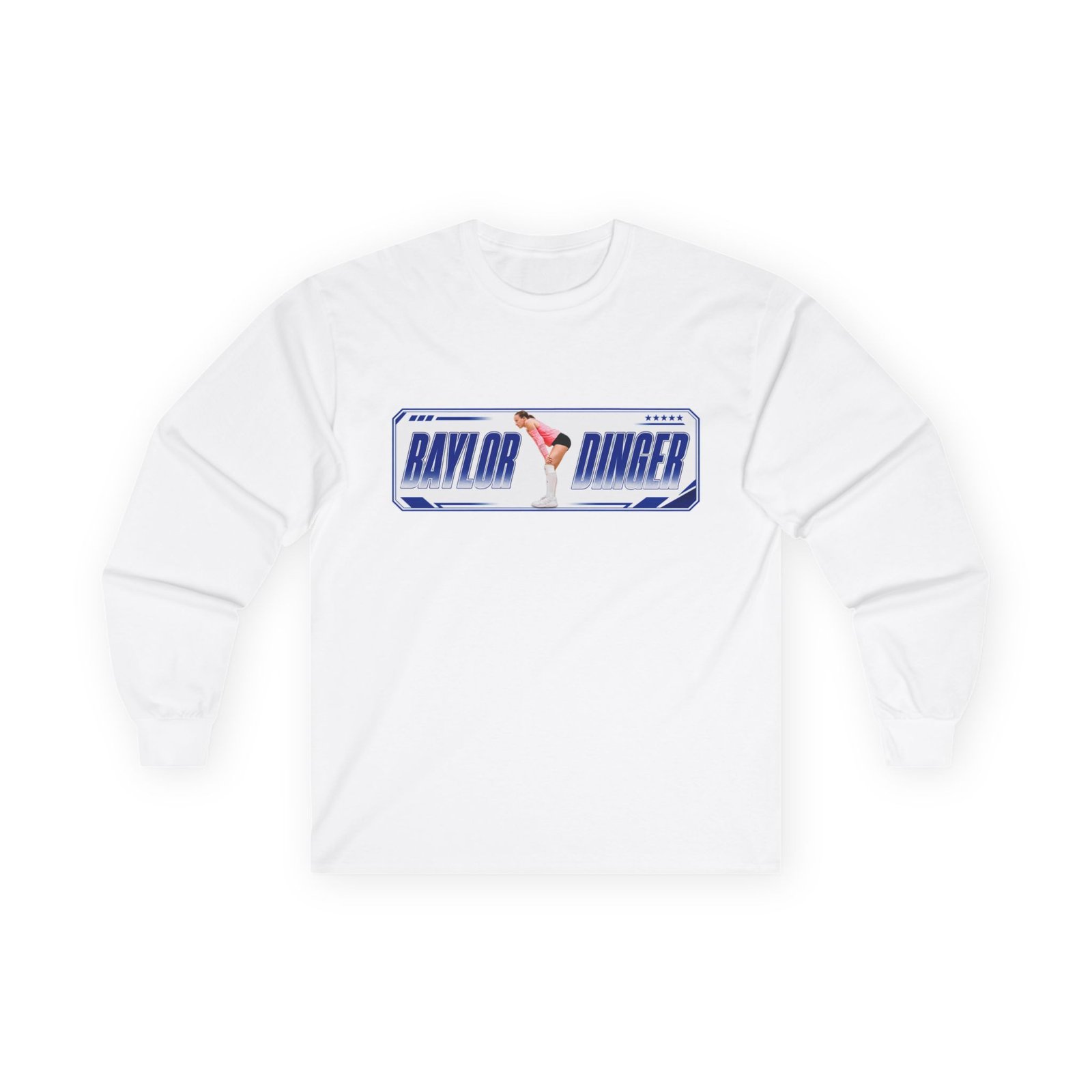 Baylor dinger Unisex Cotton Long Sleeve Tee - Image 2
