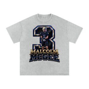 Malcolm McGee Snow Washed Oversized TEE - Image 3