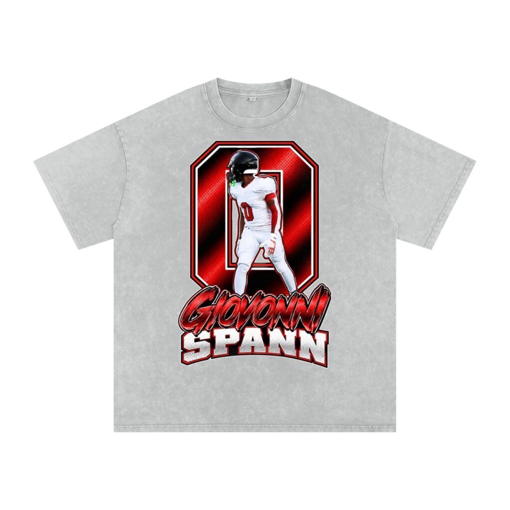Giovonni Spann  Snow Washed Oversized TEE