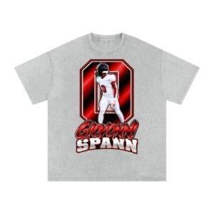 Giovonni Spann  Snow Washed Oversized TEE - Image 3