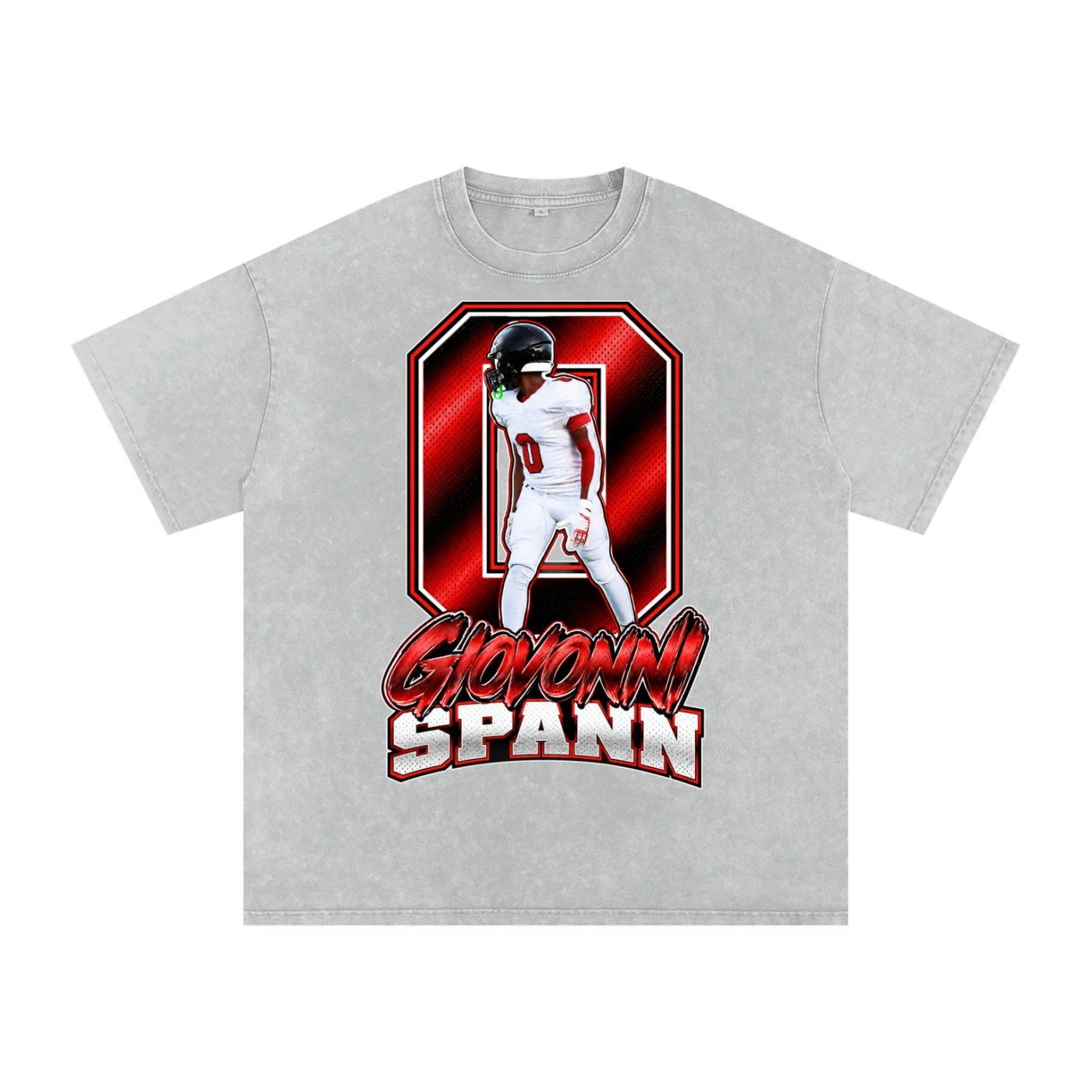 Giovonni Spann  Snow Washed Oversized TEE - Image 3