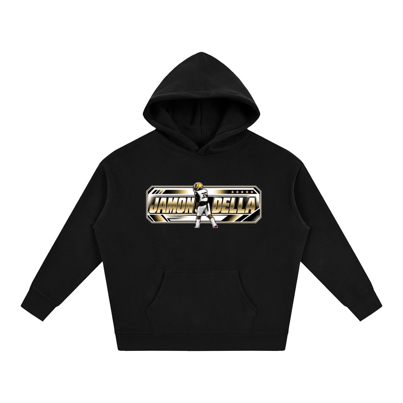 Jamon Della  Oversize Fleeced Hoodie - Image 1