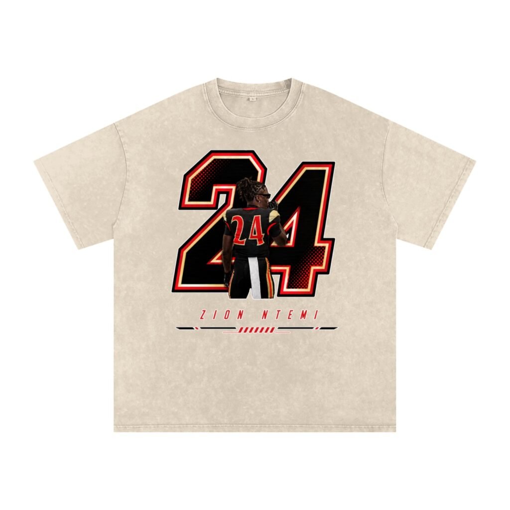 Zion Ntemi Snow Washed Oversized TEE